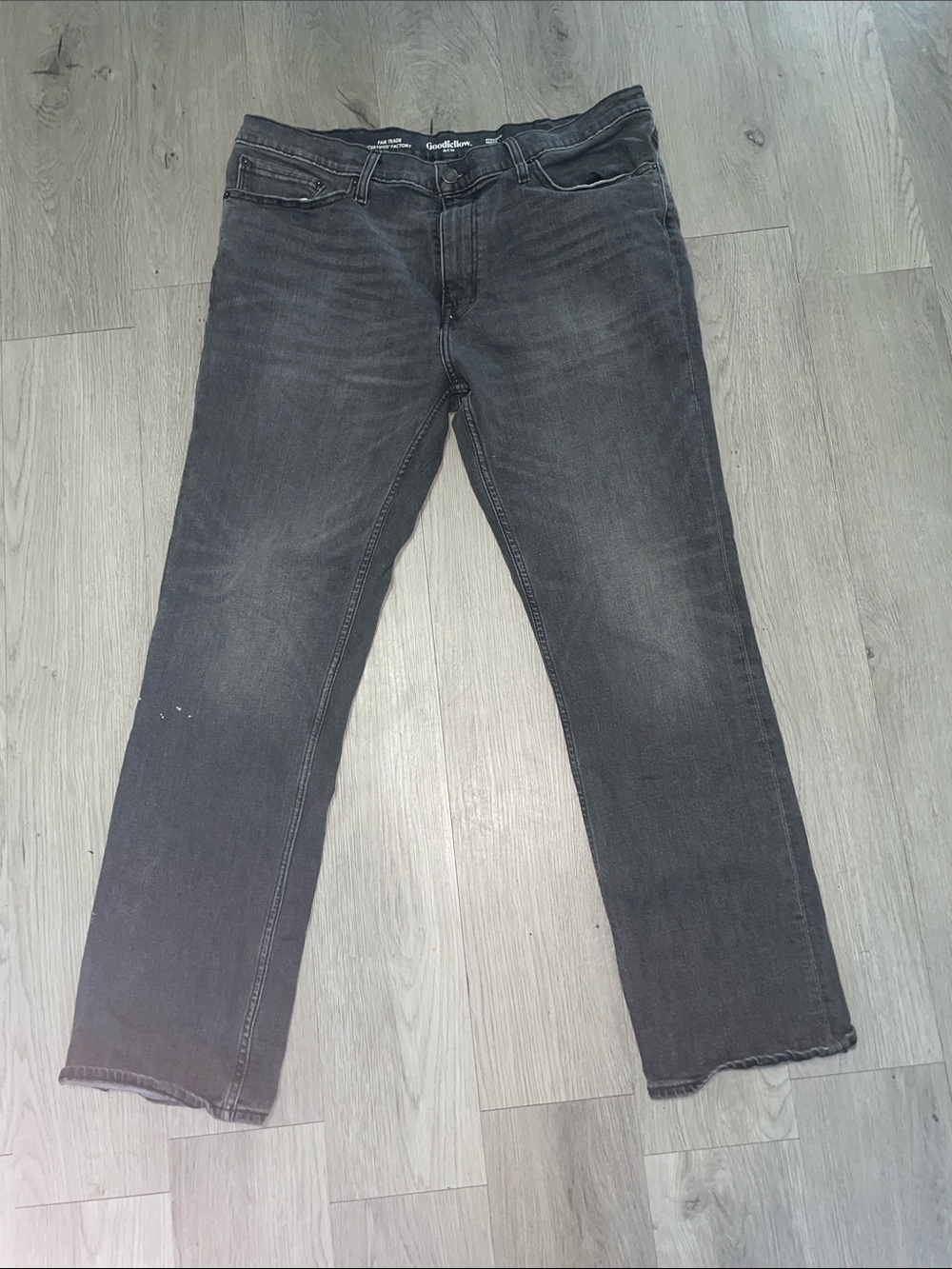 Goodthreads Men's Charcoal Straight-Leg Jeans